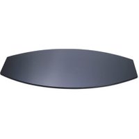 Rosseto Black Wide Oval Tempered Glass Surface