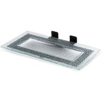 Rosseto Green Glass Plate with Matt Black Frame for Skycap Risers