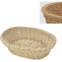 Saleen Light Beige Oval Basket
