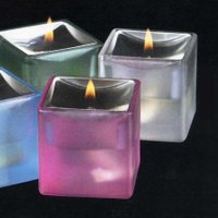 Blindkilde By Number 5 Pair of White Frosted Glass Lamps