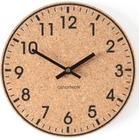 ashortwalk Black & Black Cork Home Clock