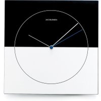 Jacob Jensen Black and Silver Classic Wall Clock