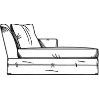 Galloway Loose Cover Lounger unit