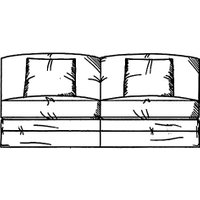 Galloway Loose Cover Medium Armless Unit
