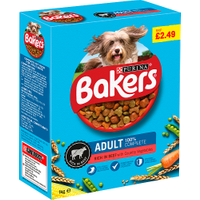 Bakers Adult Dry Dog Food Beef and Veg 1kg