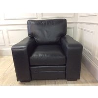 Sloane Chair in Old English Black Leather