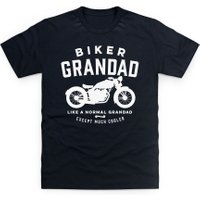 Biker Grandad Kid's T Shirt