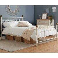 Atlas Cream Metal Bed Frame - 4ft Small Double