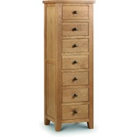 Marlborough Oak 7 Drawer Narrow Chest