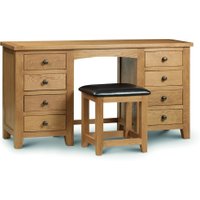 Marlborough Oak Twin Pedestal Dressing Table