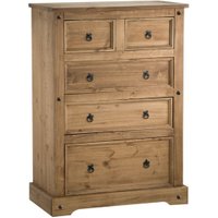Corona Pine 3+2 Drawer Chest