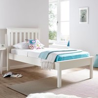 Wooden Low Foot End Bed Frame 3ft Single Grace White
