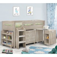 Kimbo Oak Mid Sleeper Frame - 3ft Single