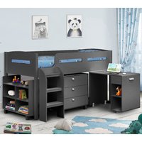Kimbo Anthracite Cabin Bed Frame - 3ft Single