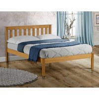 Solid Pine Wooden Bed Frame 5ft King Size Denver Antique