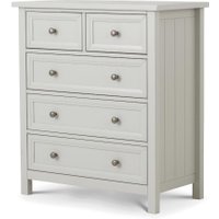 Maine Dove Grey 3+2 Drawer Wooden Chest