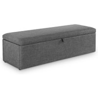 Sorrento Grey Fabric Blanket Box