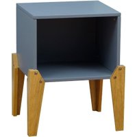 Solar Joybox Grey and Oak Wooden Bedside Table