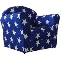 Children's Blue and White Stars Mini Armchair