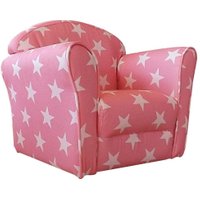 Children's Pink and White Stars Mini Armchair