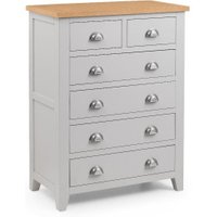 Richmond Grey and Oak 4+2 Drawer Wooden Chest