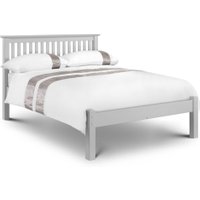 Barcelona Low Foot End Grey Finish Solid Pine Wooden Bed Frame - 3ft Single