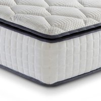 Sleep Soul Bliss 800 Pocket Spring and Memory Foam Pillowtop Mattress - 6ft Super King Size (180 x 200 cm)