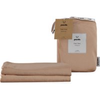 Panda Kids 100% Bamboo Fitted Sheets - Vintage Pink - Toddler Size (2 Pack)