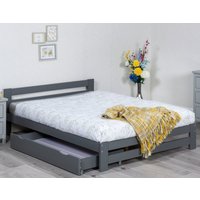 Xiamen Grey Wooden Bed Frame Only - 4ft Small Double