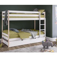 Nova White Trundle Guest Bed or Underbed Storage Drawer Frame - 3ft Single