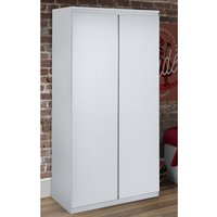 Jupiter White Wooden 2 Door Wardrobe