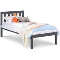 Luna Dark Grey Wooden Bed Frame - 3ft Single