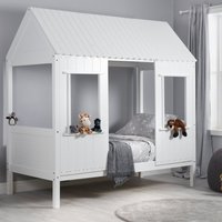 Hedwig White Wooden Treehouse Bed Frame - 3ft Single