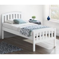 Lyon White Wooden Bed Frame - 3ft Single
