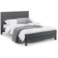 Chloe Grey Wooden Bed Frame - 5ft King Size