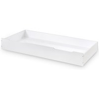 Ellie White Wooden Trundle Guest Bed/Underbed Storage Drawer - 3ft Single