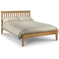 Salerno Oak Finish Wooden Bed Frame - 4ft6 Double