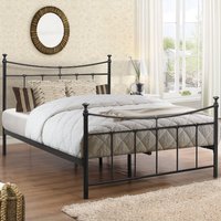 Emily Black Metal Bed Frame - 4ft6 Double