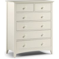 Cameo Stone White 4 + 2 Drawer Chest