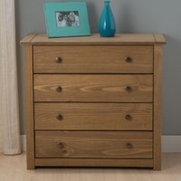 Santiago Pine 4 Drawer Chest