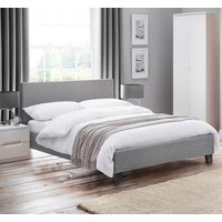 Rialto Light Grey Fabric Bed Frame - 3ft Single