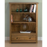Santiago Pine 1 Drawer Bookcase