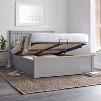 Malmo Grey Wooden Ottoman Bed - 5ft King Size