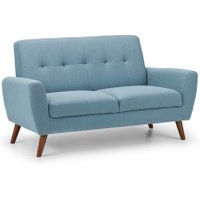 Monza Blue Fabric 2 Seater Sofa
