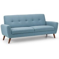 Monza Blue Fabric 3 Seater Sofa