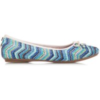 Casa Annie Blue Multi, 7 - Ballet Flats