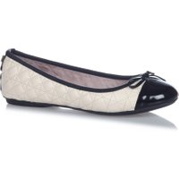 Olivia Cream/Black, 8 - Ballet Flats