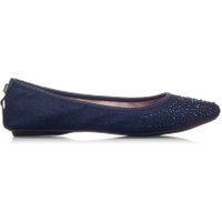 Janey Denim/Crystals, 4 - Ballet Flats