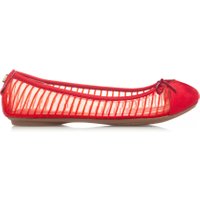 Olivia Red Mesh, 6 - Ballet Flats