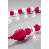Summer Cerise Beaded Tie Back